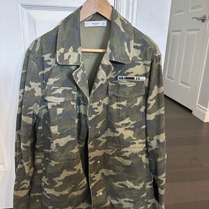 Mango Green Camp Cargo Utility Jacket